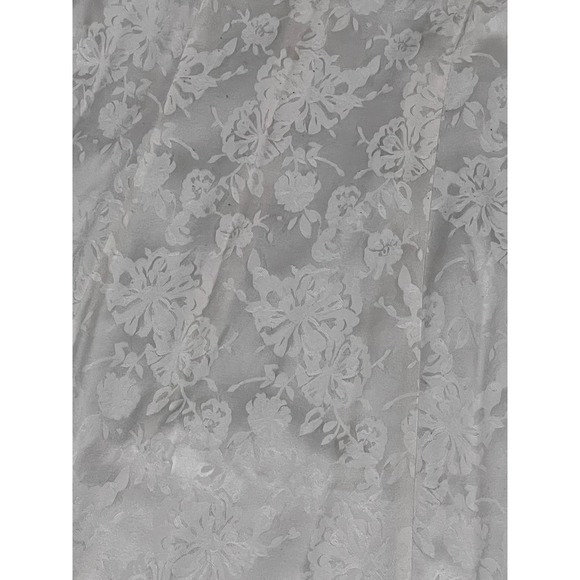 Next Left, Ivory on Ivory, Floral Print, white flowy Maxi, Sz 5, #626-G - Picture 3 of 5
